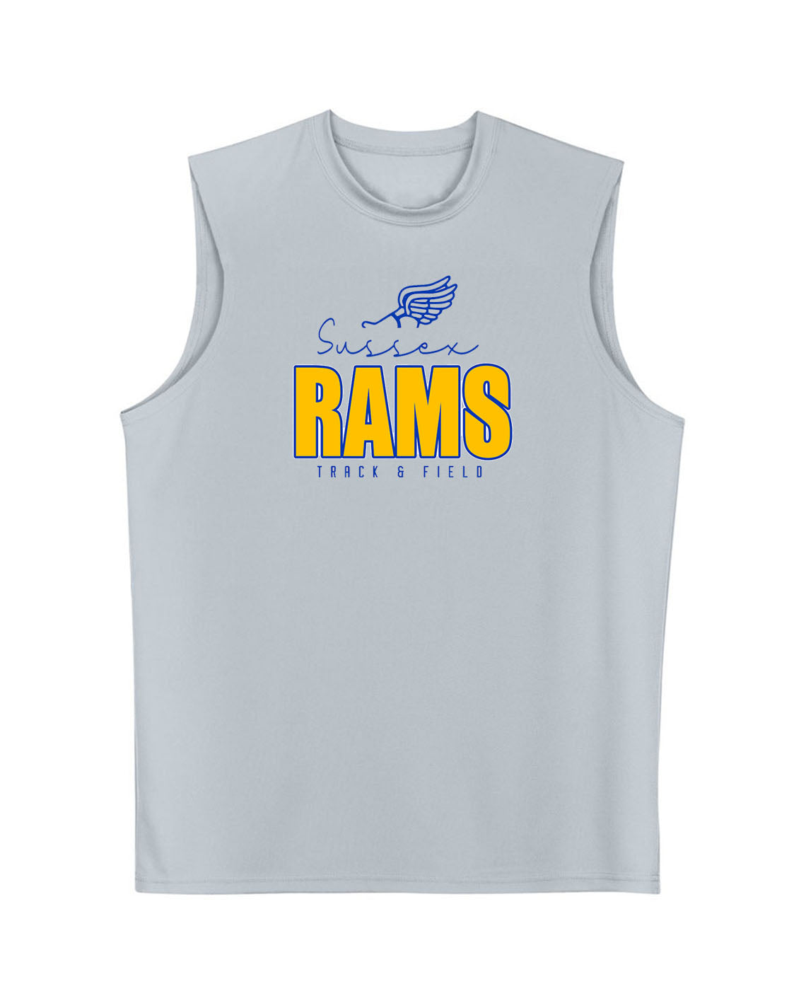 Sussex Rams Track Men's Performance Tank Top Design 4