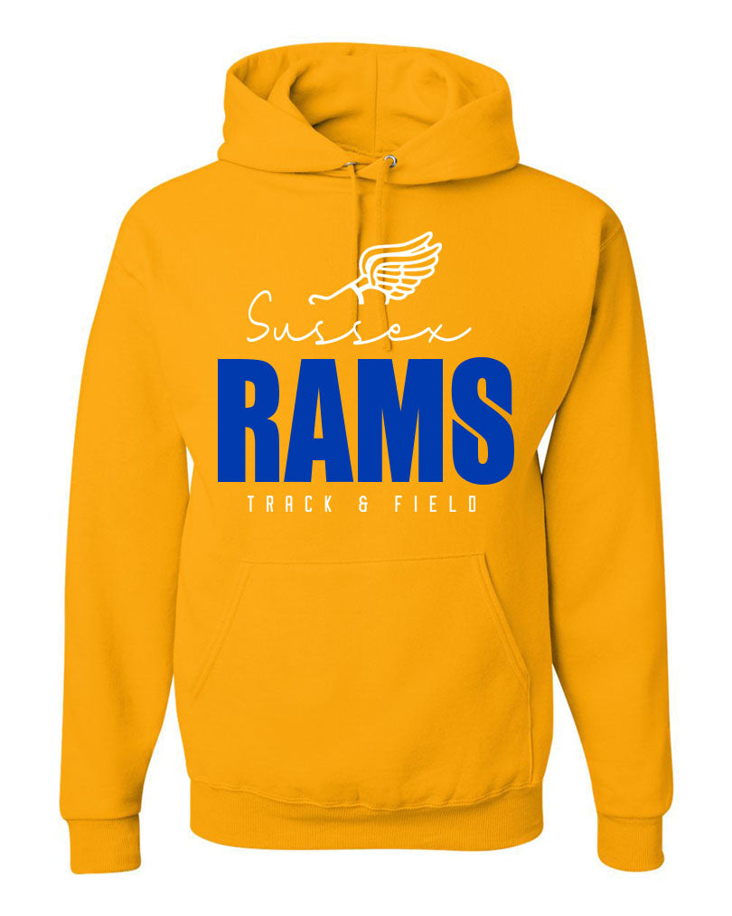 Sussex Rams Track Hooded Sweatshirt Design 4