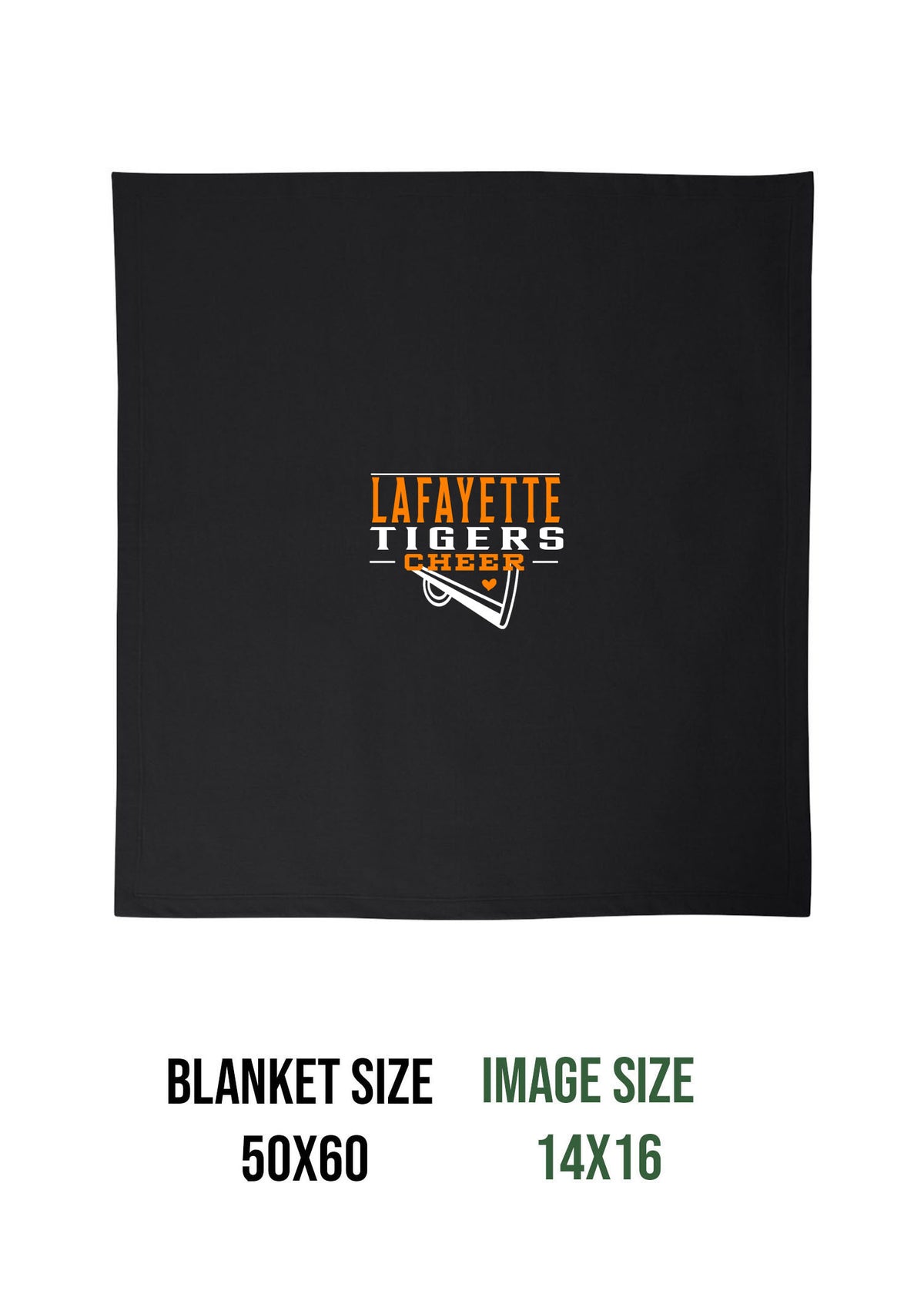 Tigers Cheer Blanket Design 1