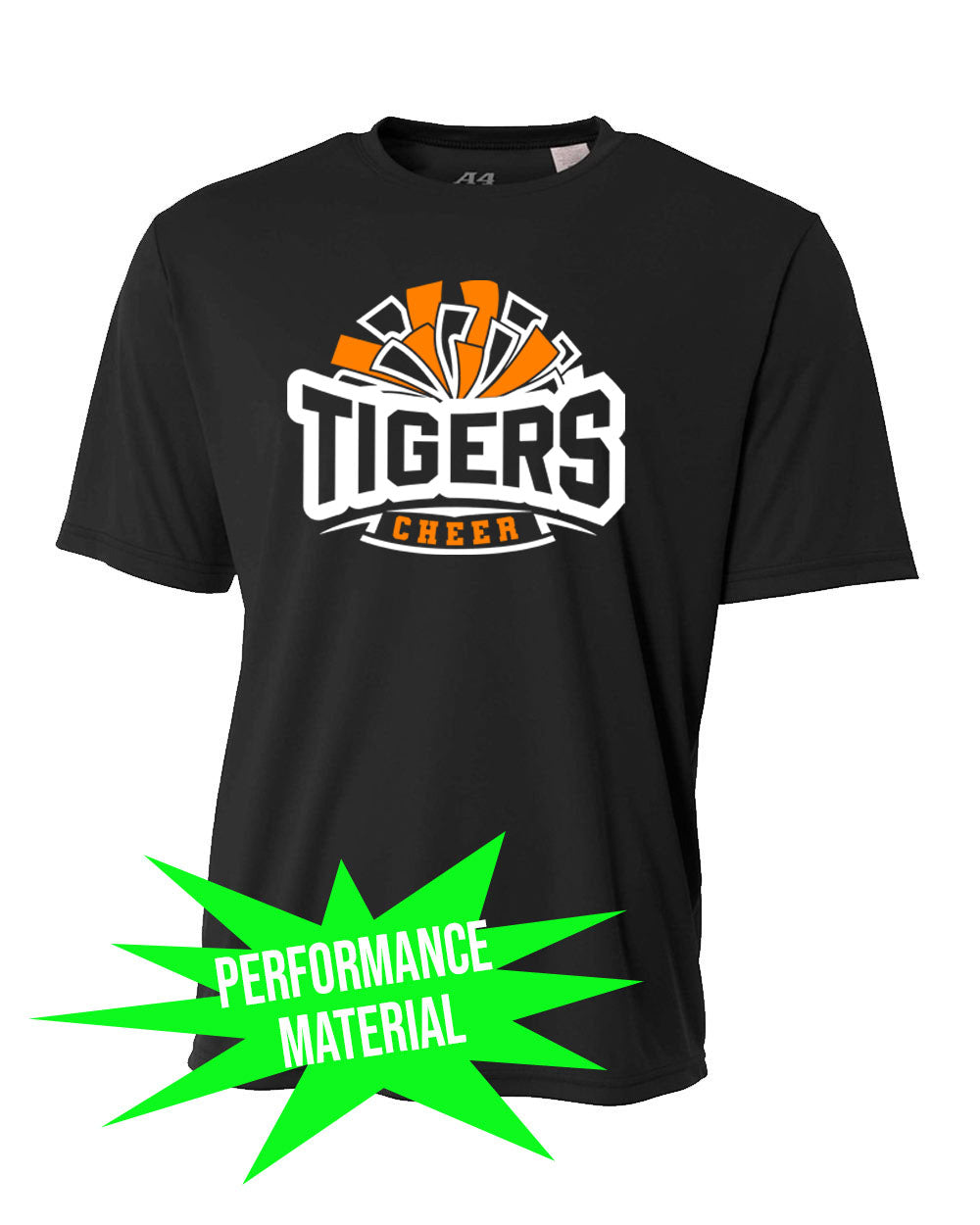 Tigers Cheer Performance Material T-Shirt Design 2