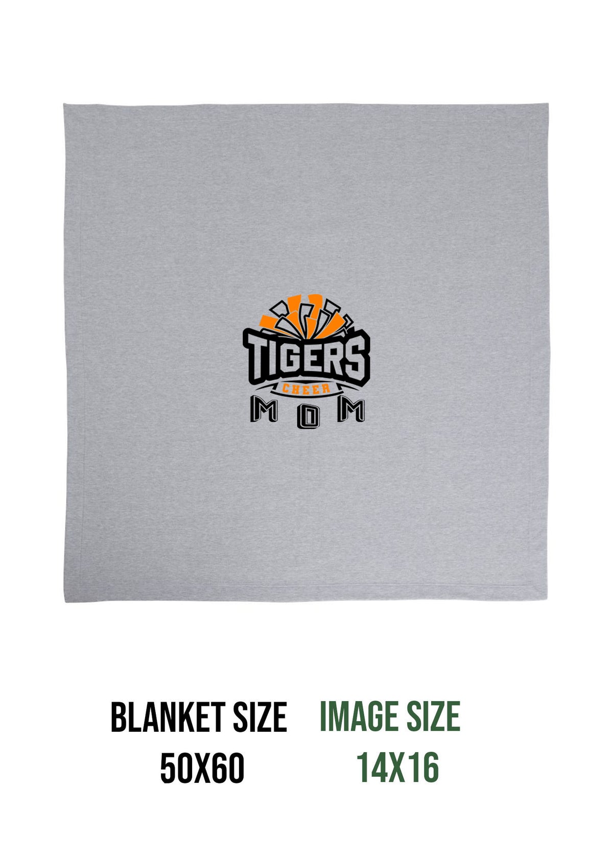 Tigers Cheer Blanket Design 2