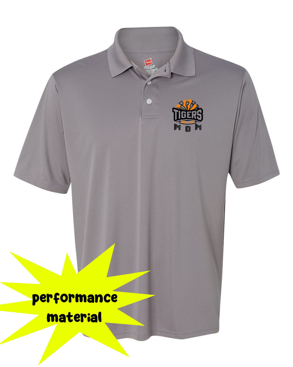Tigers Cheer Performance Material Polo T-Shirt Design 2