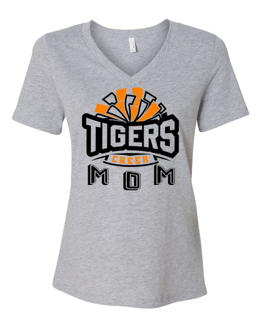 Tigers Cheer V-neck T-Shirt Design 2