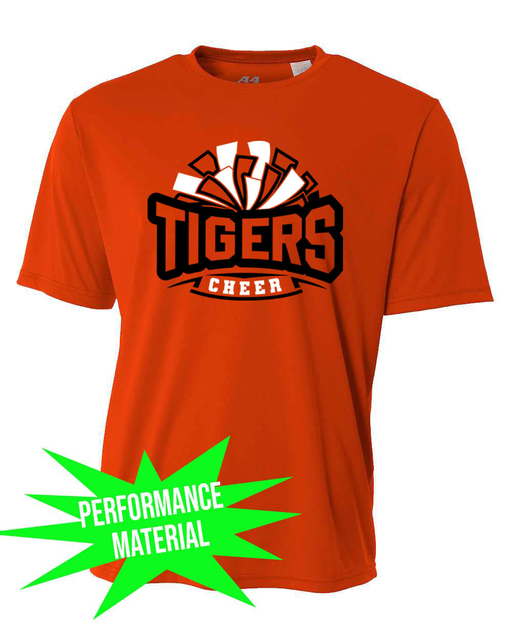 Tigers Cheer Performance Material T-Shirt Design 2