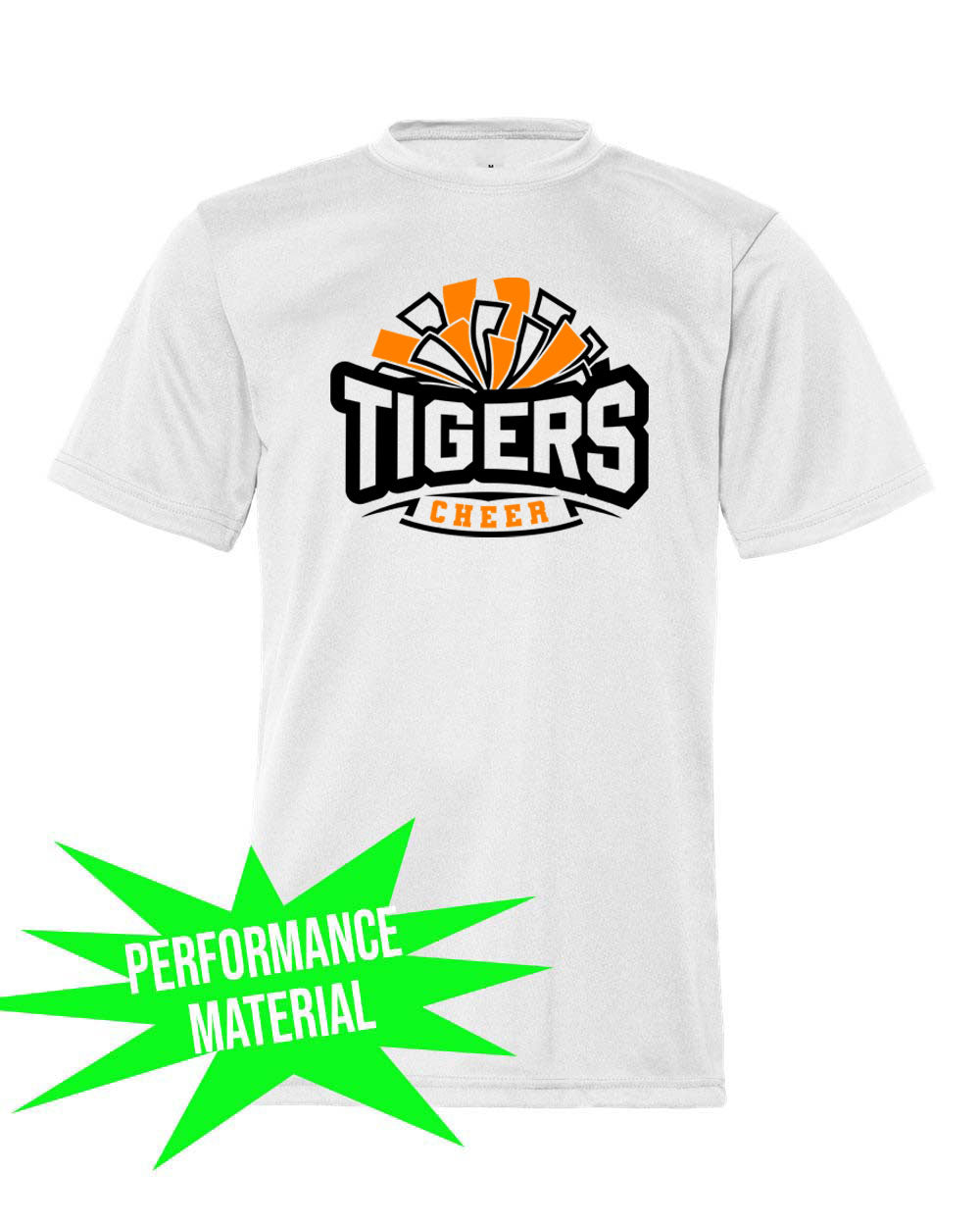 Tigers Cheer Performance Material T-Shirt Design 2