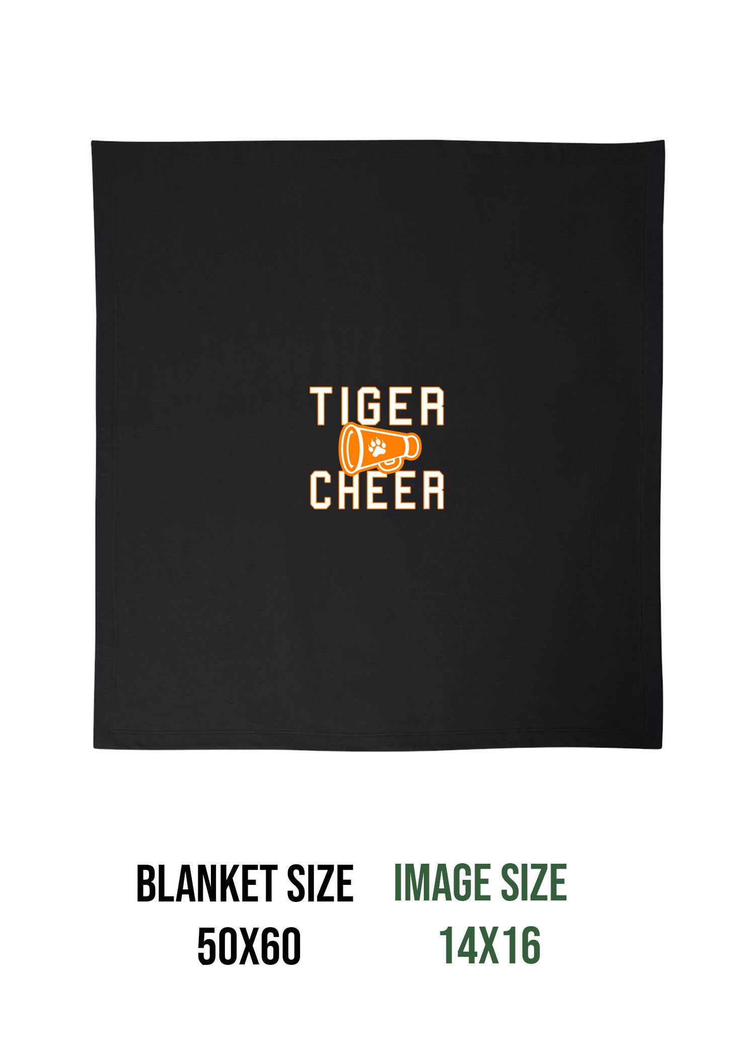 Tigers Cheer Blanket Design 3