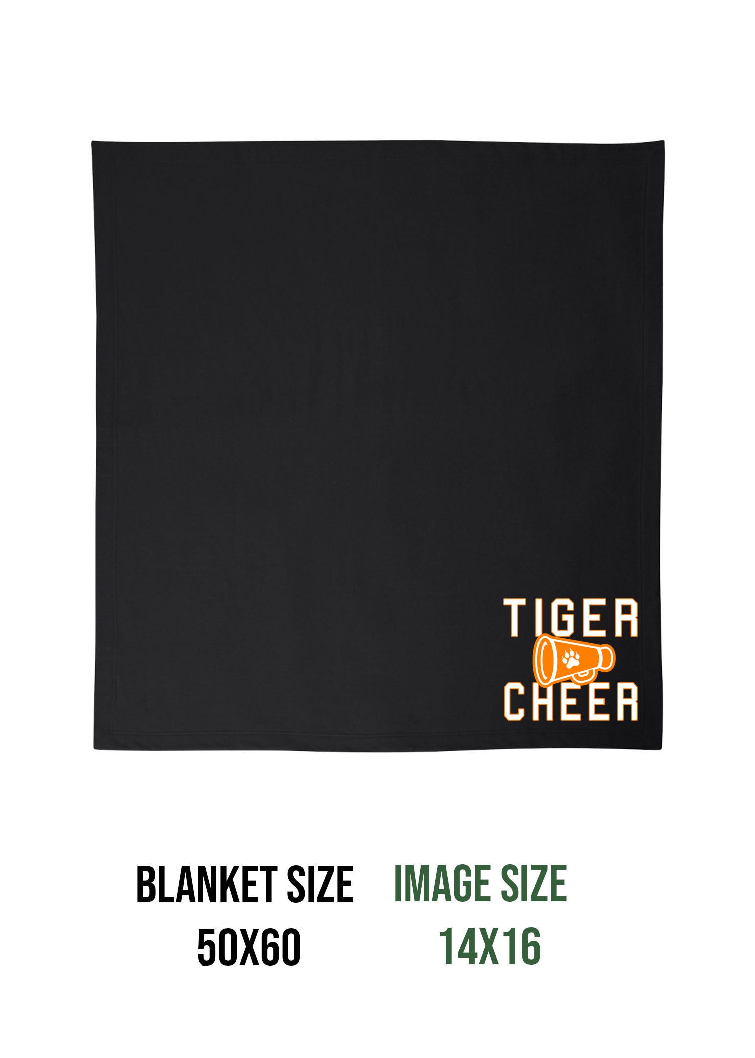 Tigers Cheer Blanket Design 3