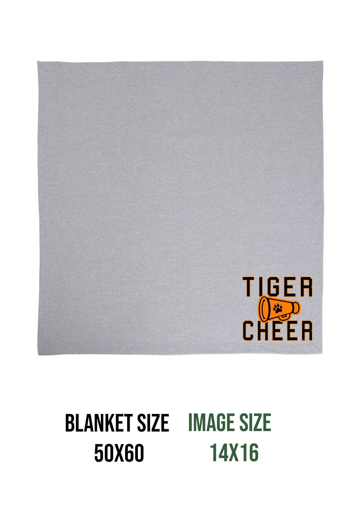 Tigers Cheer Blanket Design 3