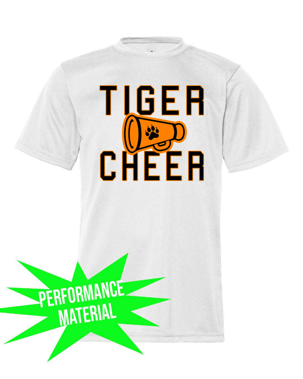 Tigers Cheer Performance Material T-Shirt Design 3