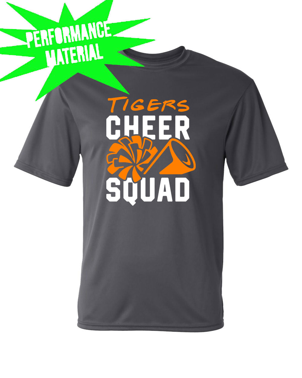 Tigers Cheer Performance Material T-Shirt Design 4