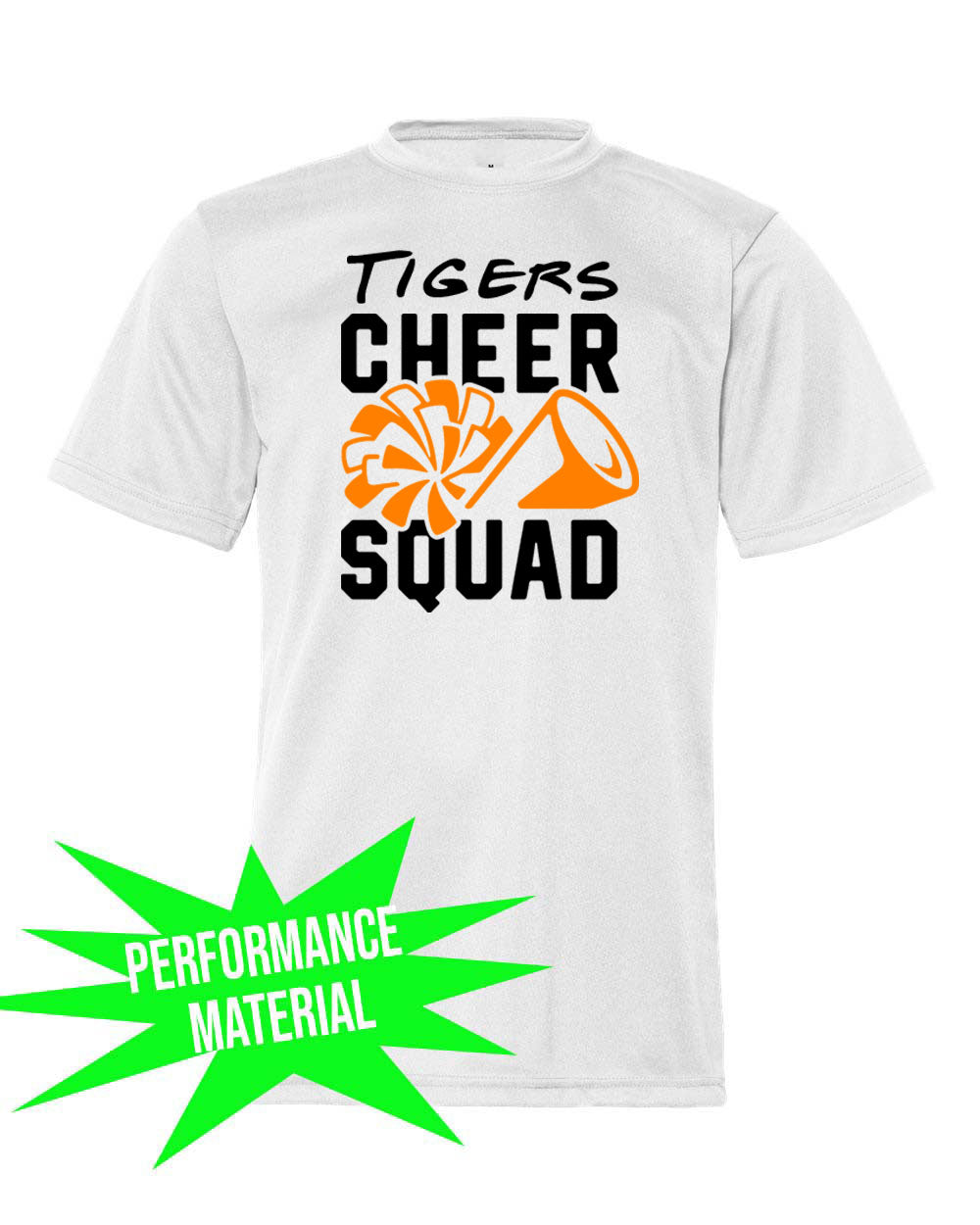 Tigers Cheer Performance Material T-Shirt Design 4