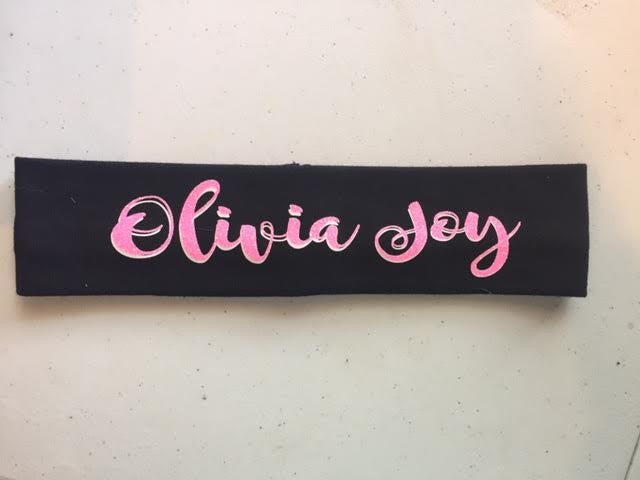 Glitter Personalized Headband