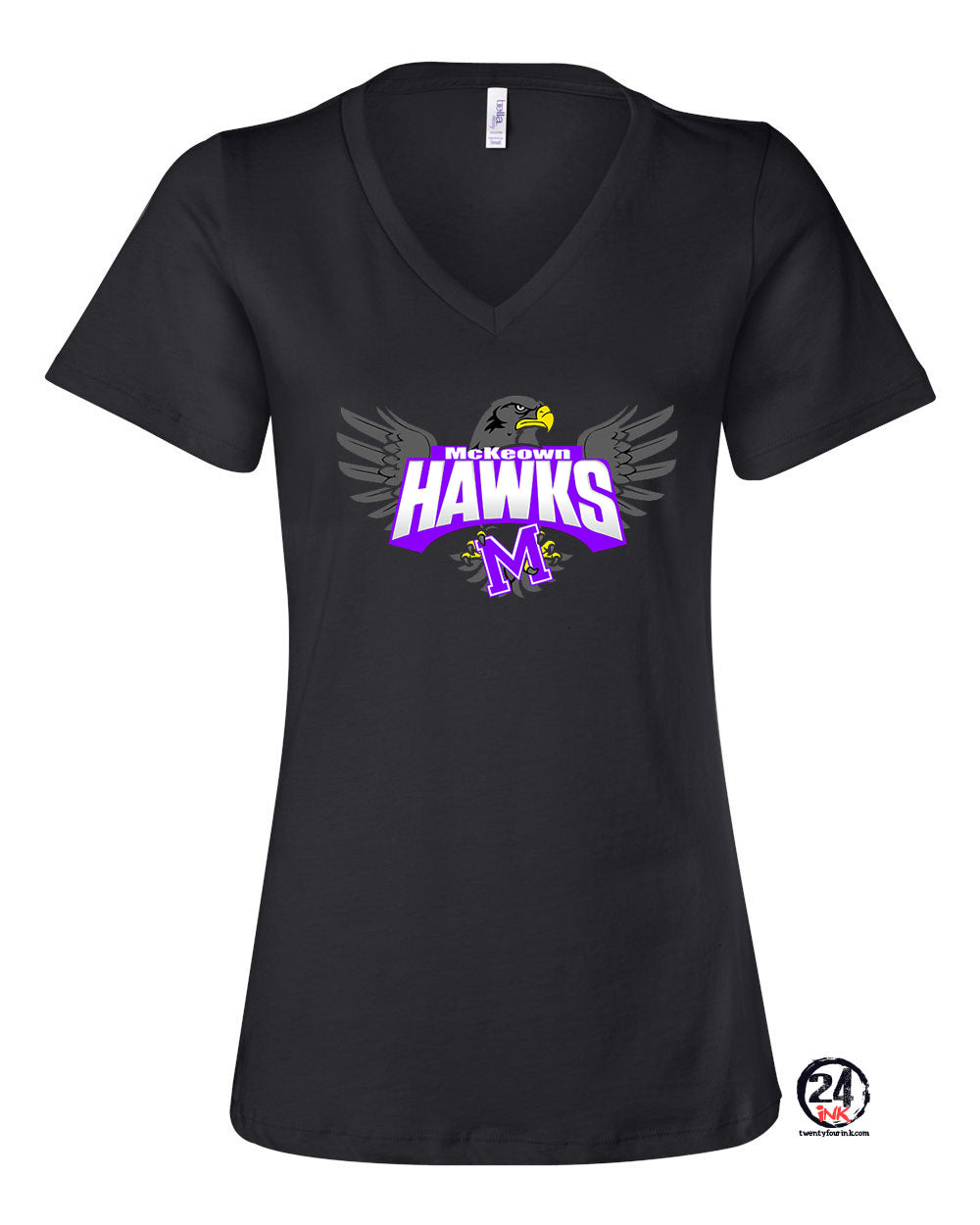 Flying Hawk V-neck T-Shirt