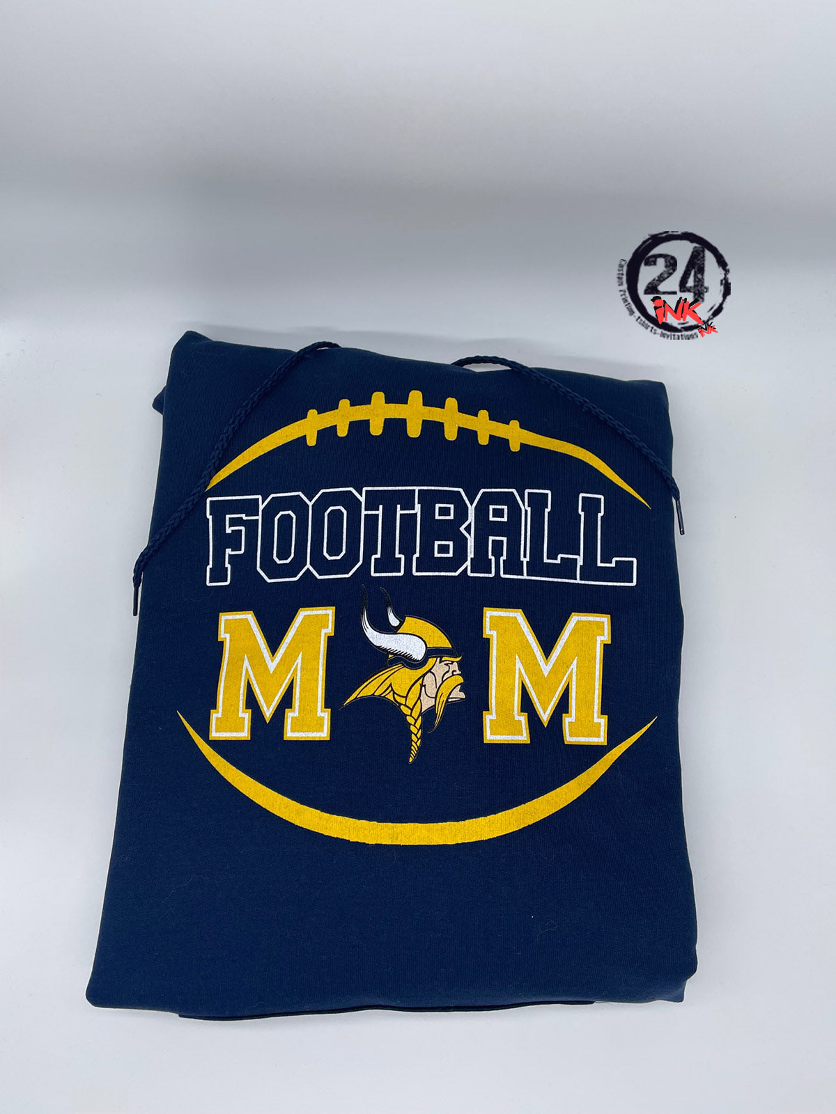 Football Mom Hooded Sweatshirt, Vikings