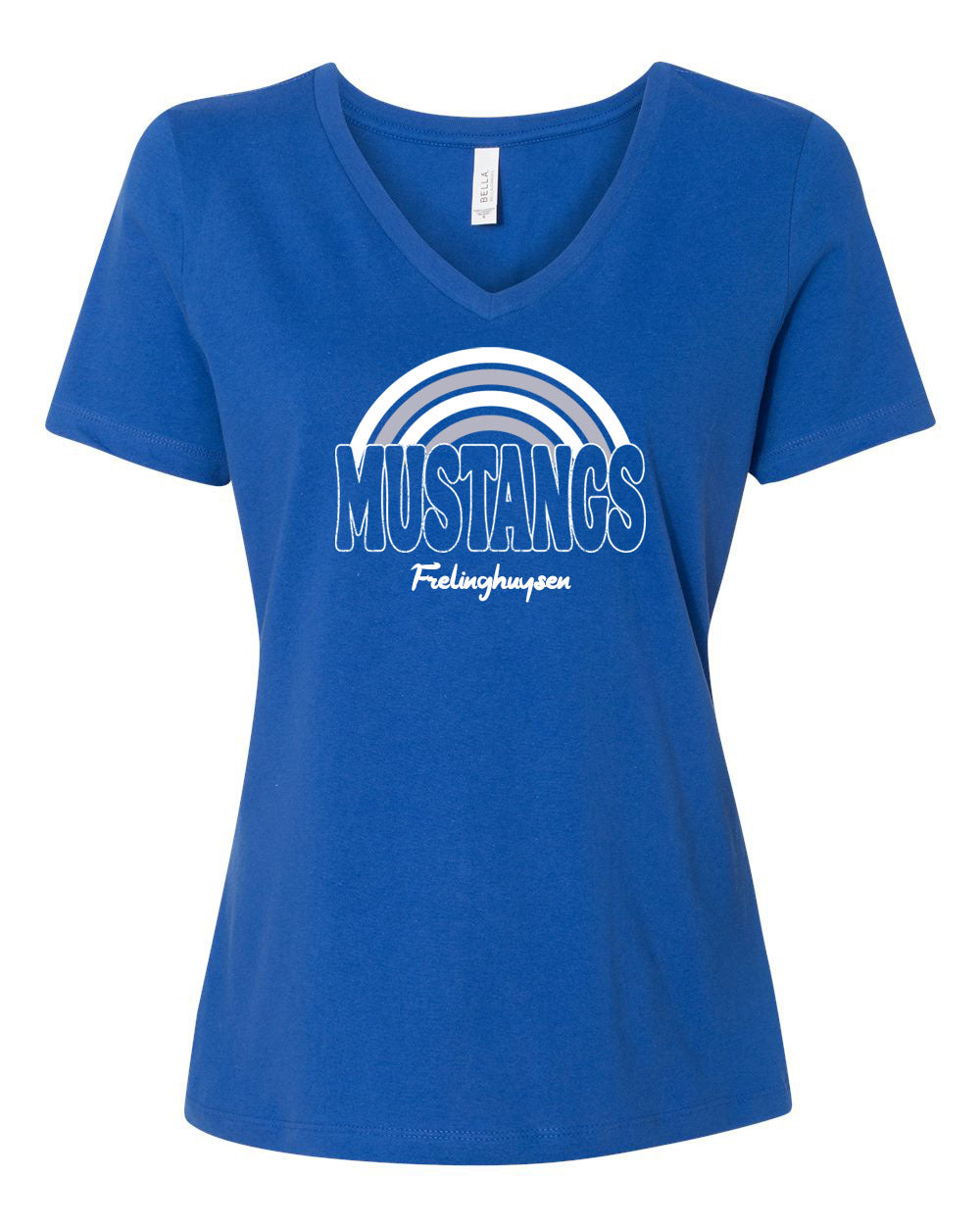 Mustangs Rainbow V-neck T-Shirt