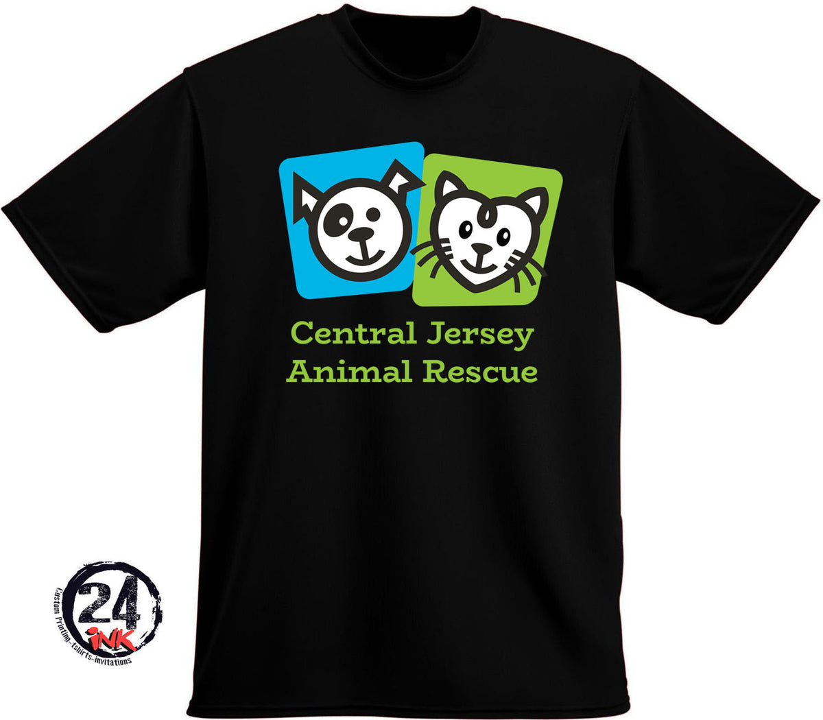 Central Jersey Animal Rescue Logo t-shirt