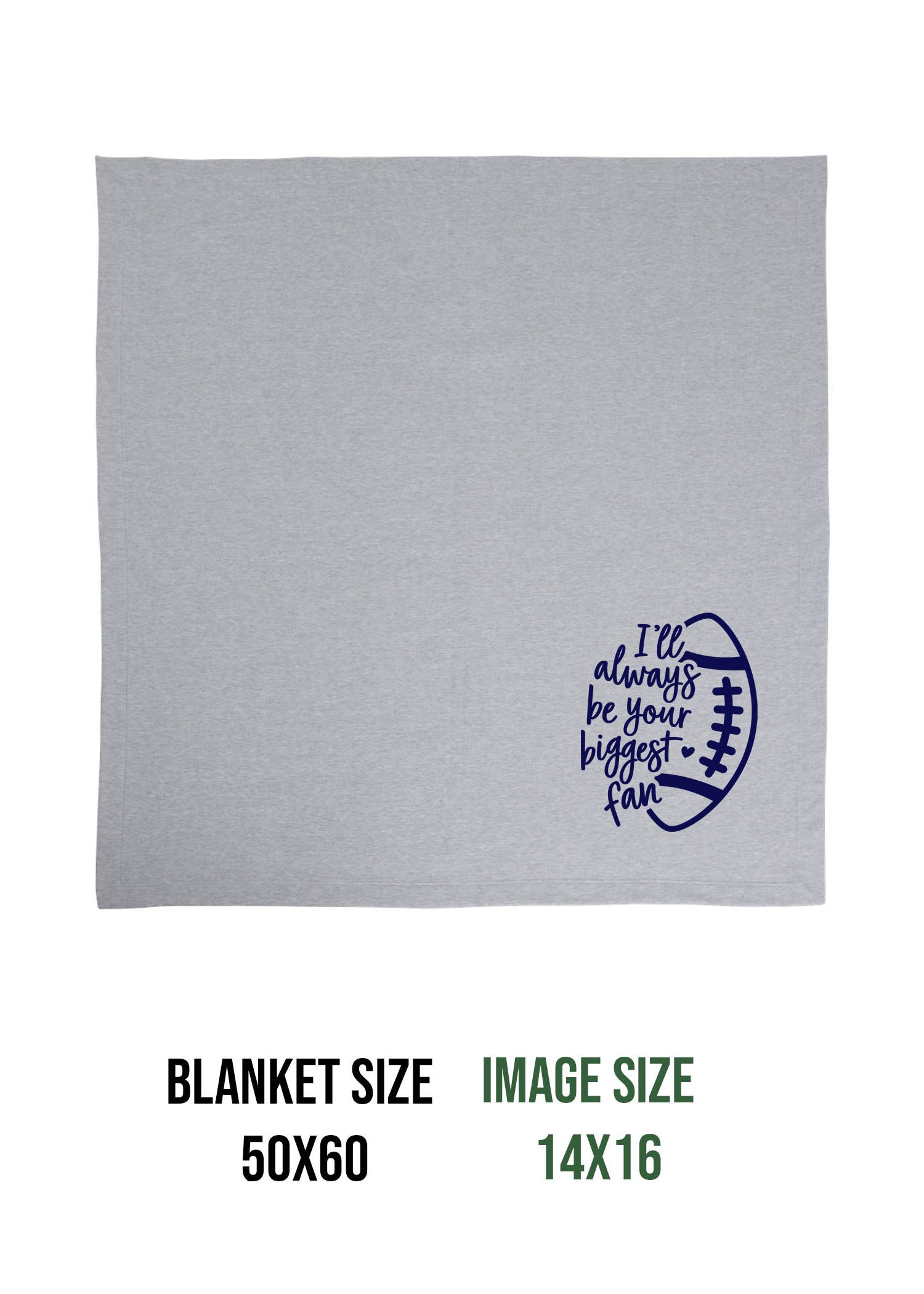 NW Football Design 9 Blanket