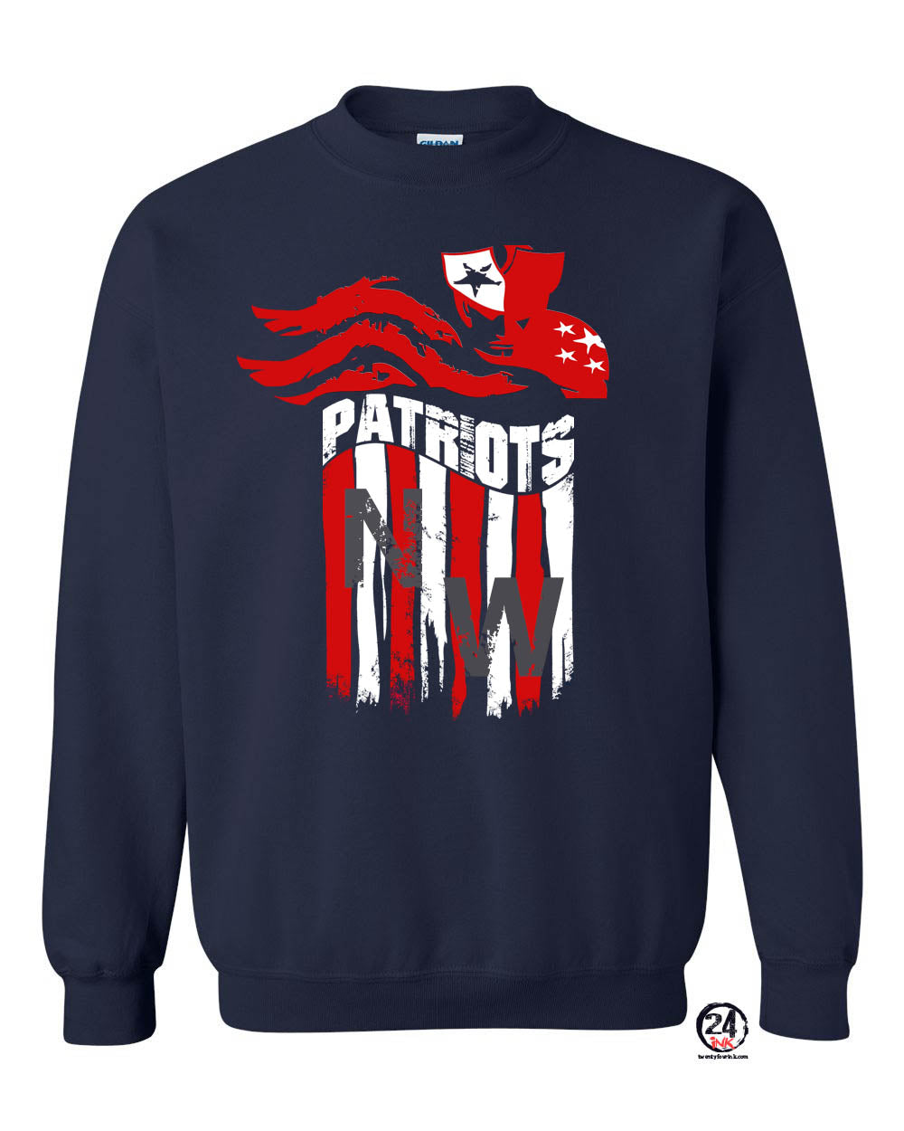 North Warren Flag non hooded sweatshirt