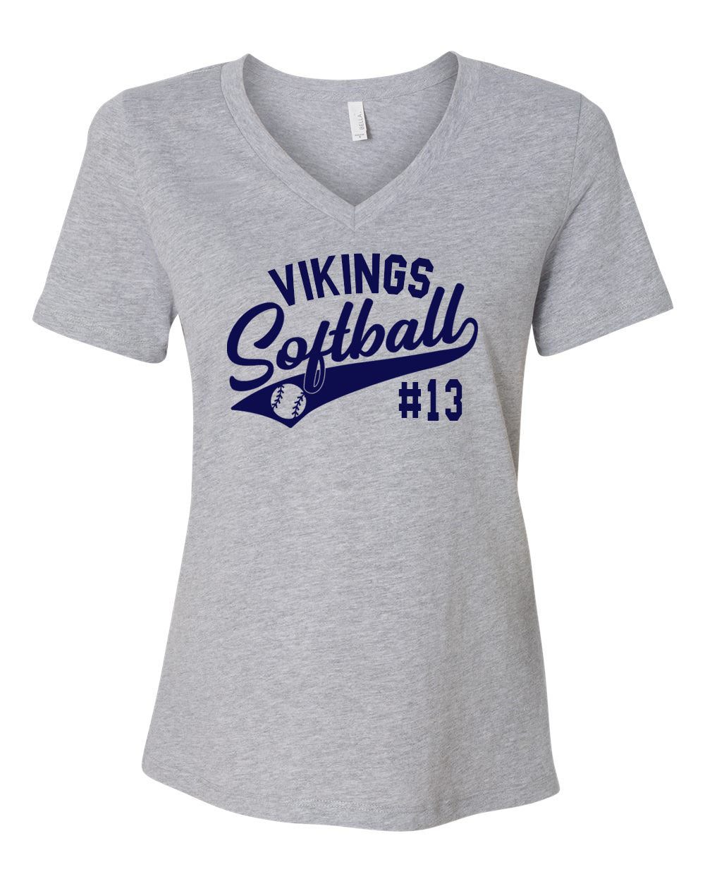Viking Softball V-neck T-Shirt