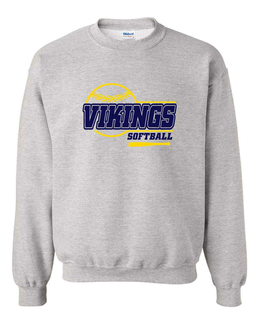 Vernon Vikings Softball non hooded sweatshirt
