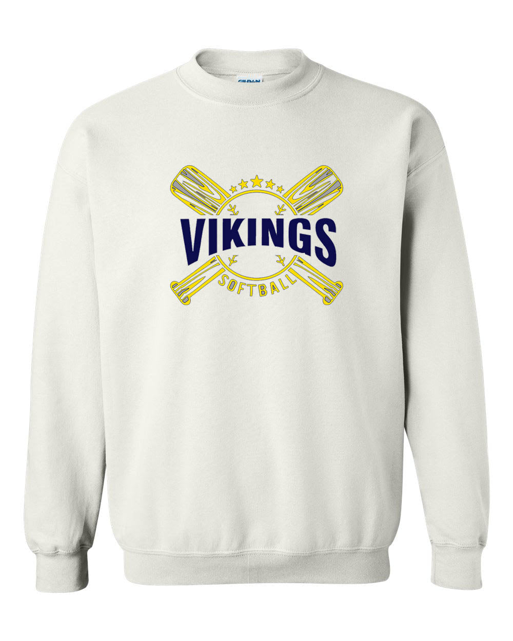 Vikings Bats Softball non hooded sweatshirt