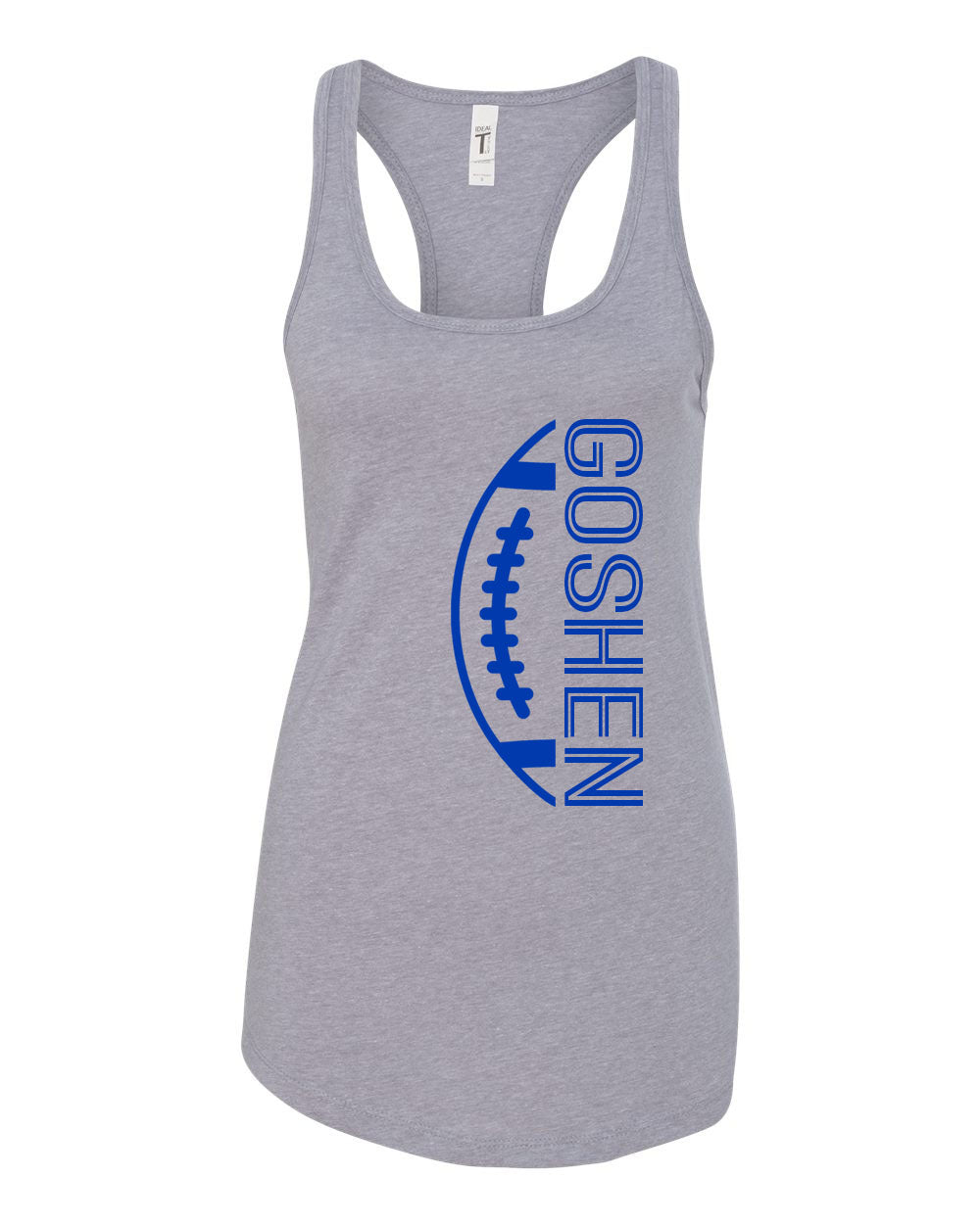 Side Goshen Football Racerback Tank Top