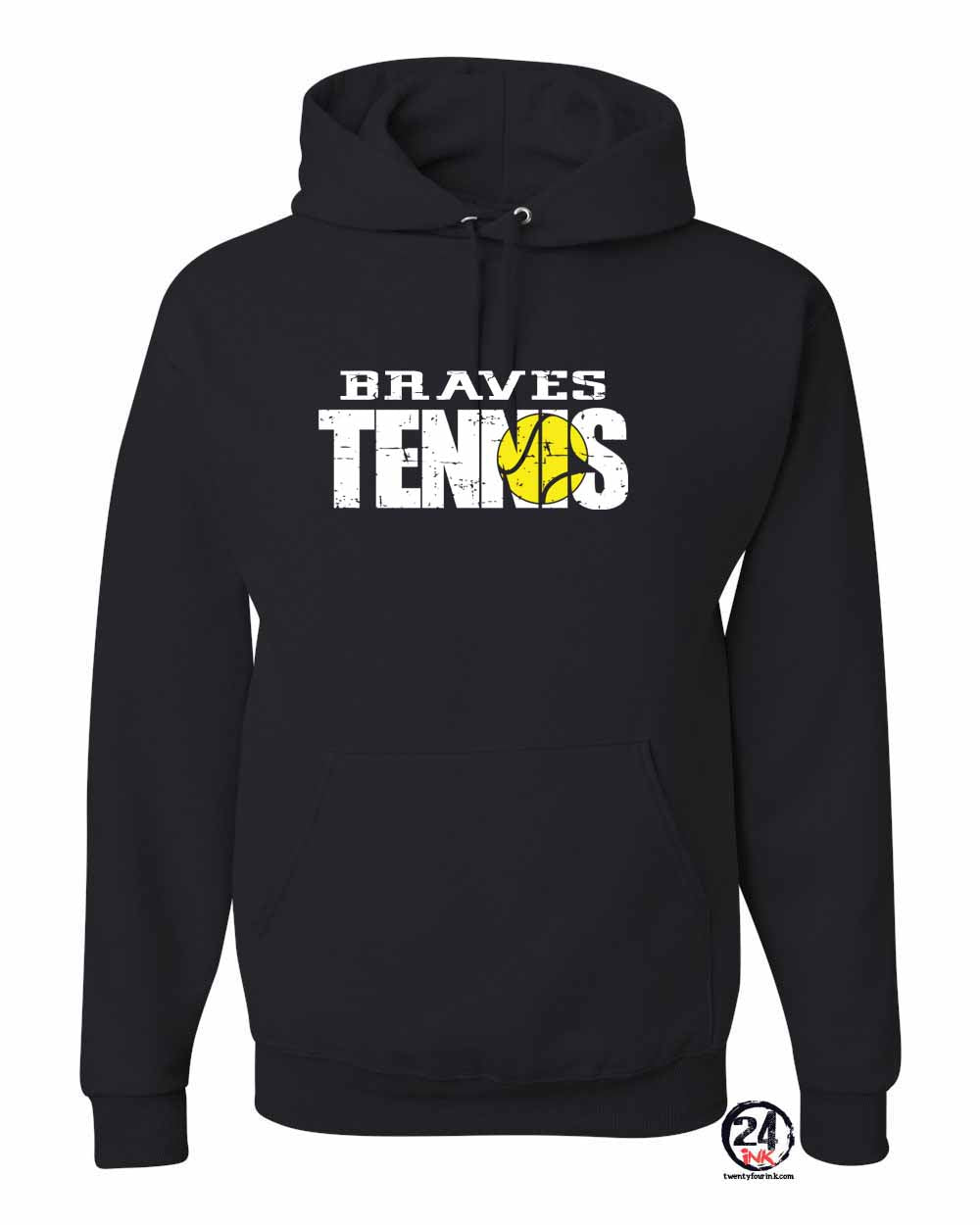 Braves Distressed Hooded Sweatshirt