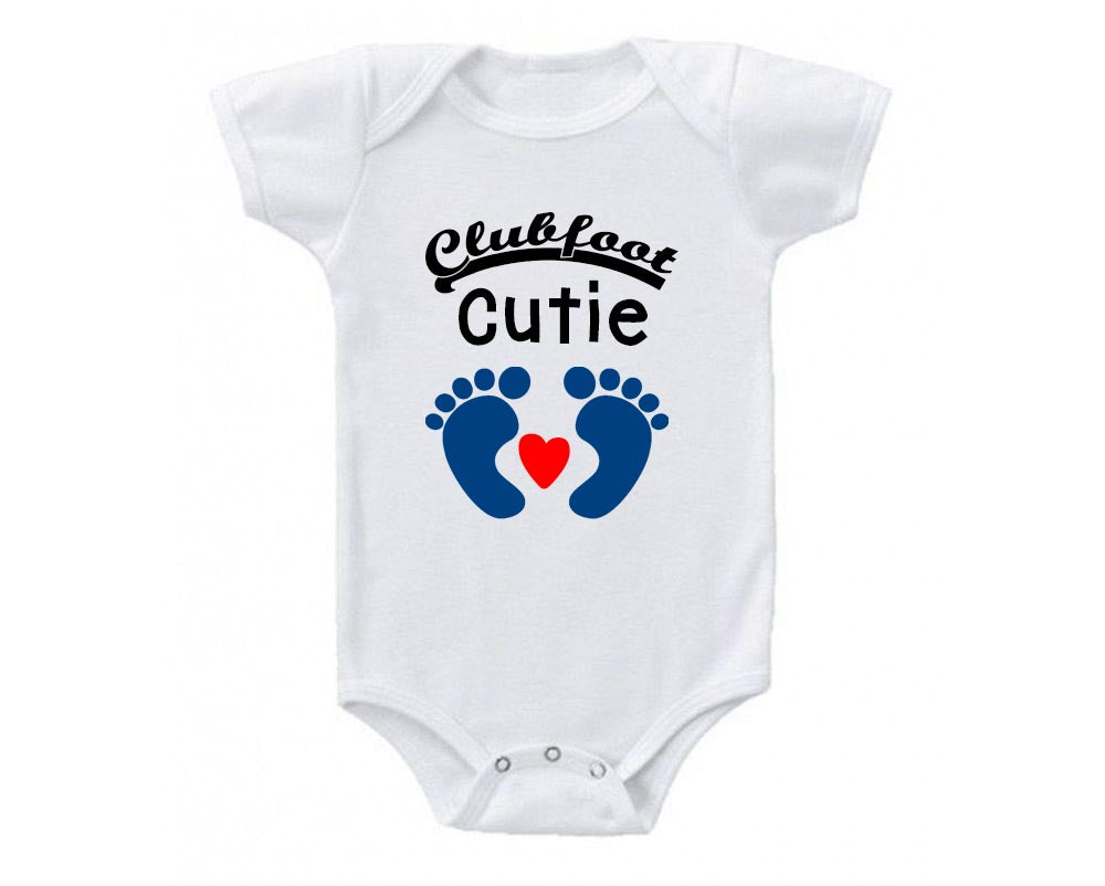 Clubfoot Cutie T-Shirt, Blue feet