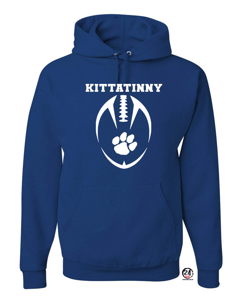 Kittatinny Football Design 8 Hooded Sweatshirt
