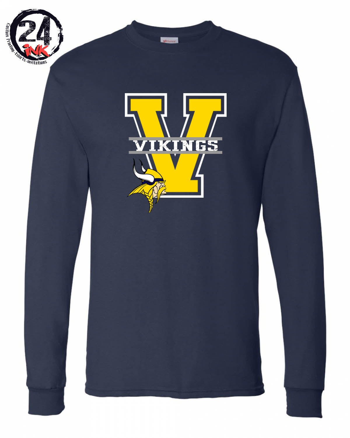 Big V Vikings Long Sleeve Shirt