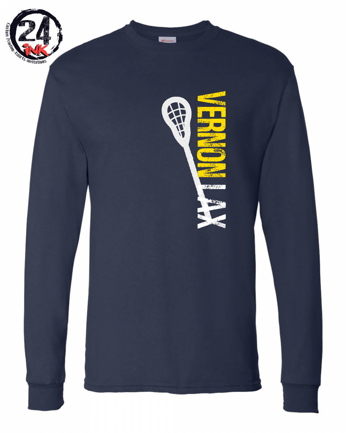 Vernon LAX Distressed Long Sleeve Shirt