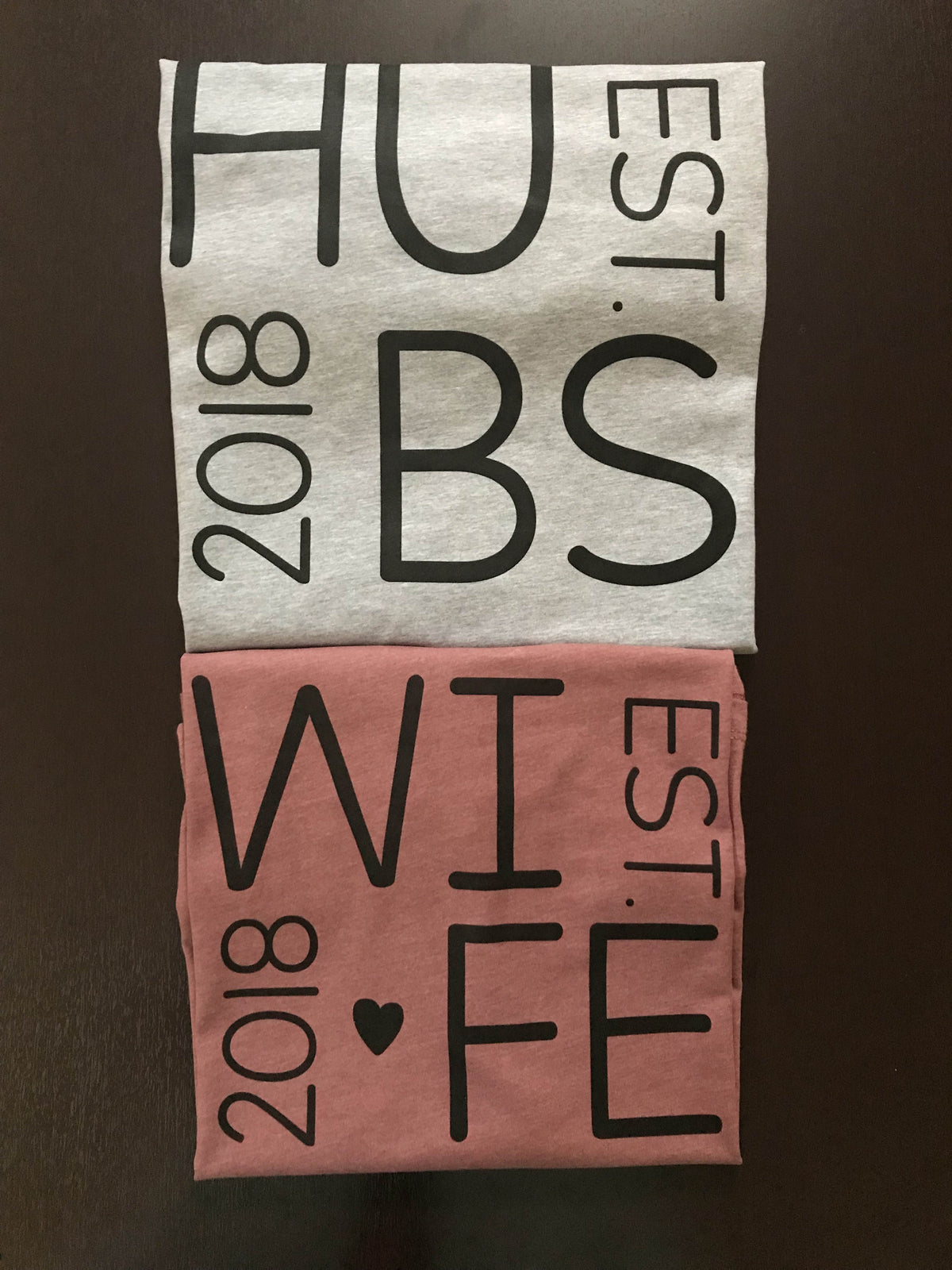 Husband and Wife Shirt set, Bridal Shower, newlyweds