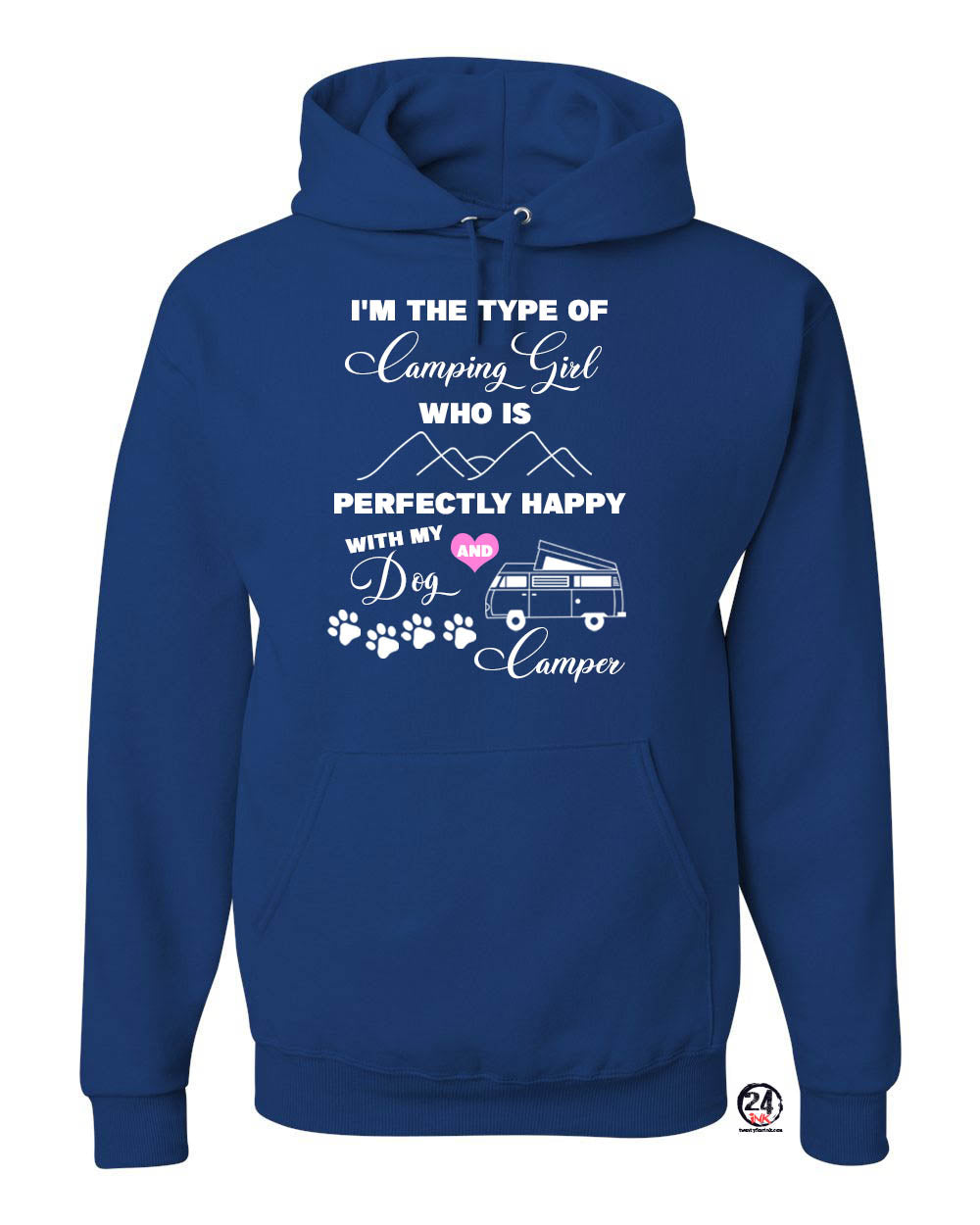 Dogs and Camping Hooded Sweatshirt
