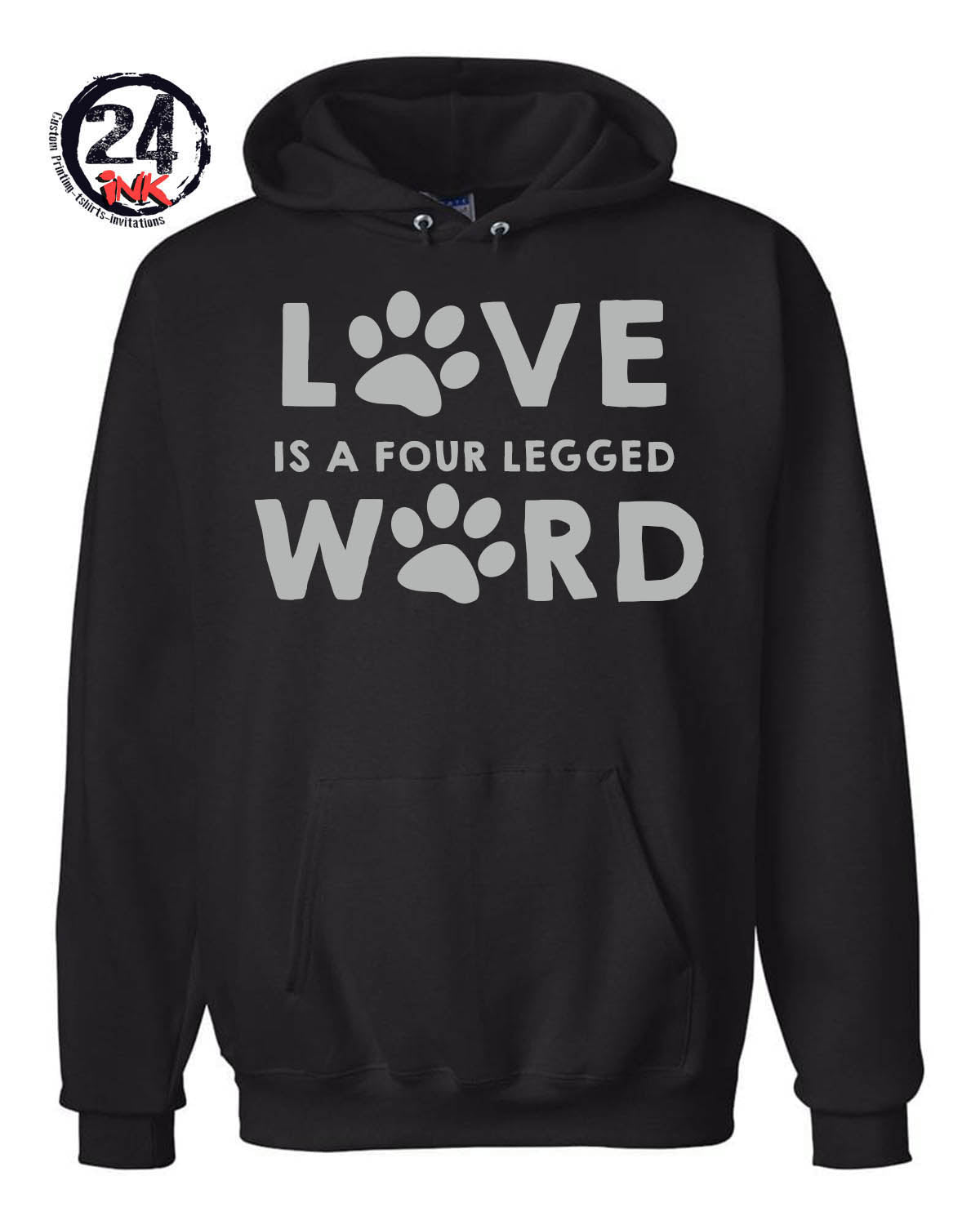 AMPR Love is a four legged word Hooded Sweatshirt