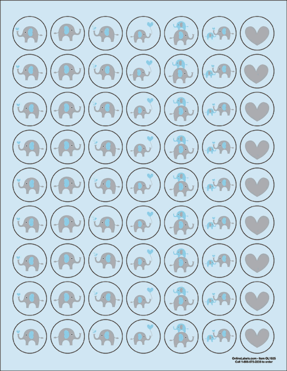 Elephant Kisses Stickers