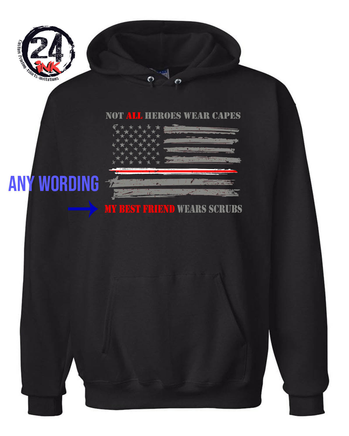 My hero wears scrubs Sweatshirt