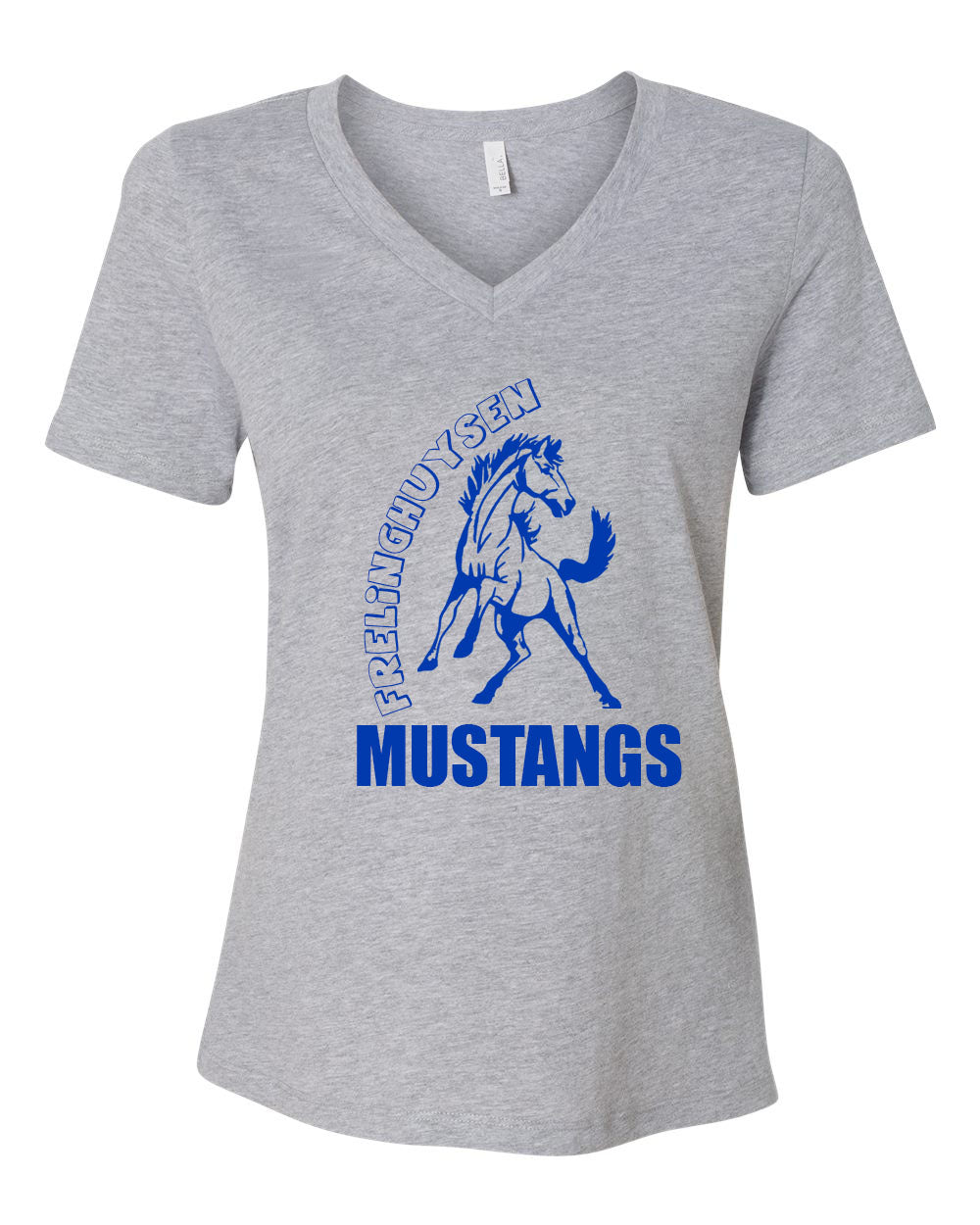Mustangs Design 4 V-neck T-Shirt