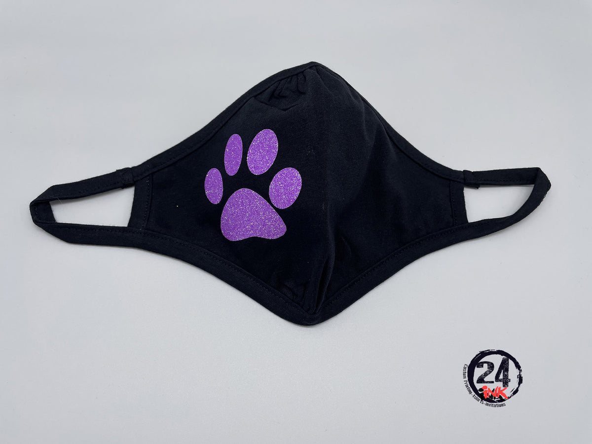 Paw Print Face Mask, Masks