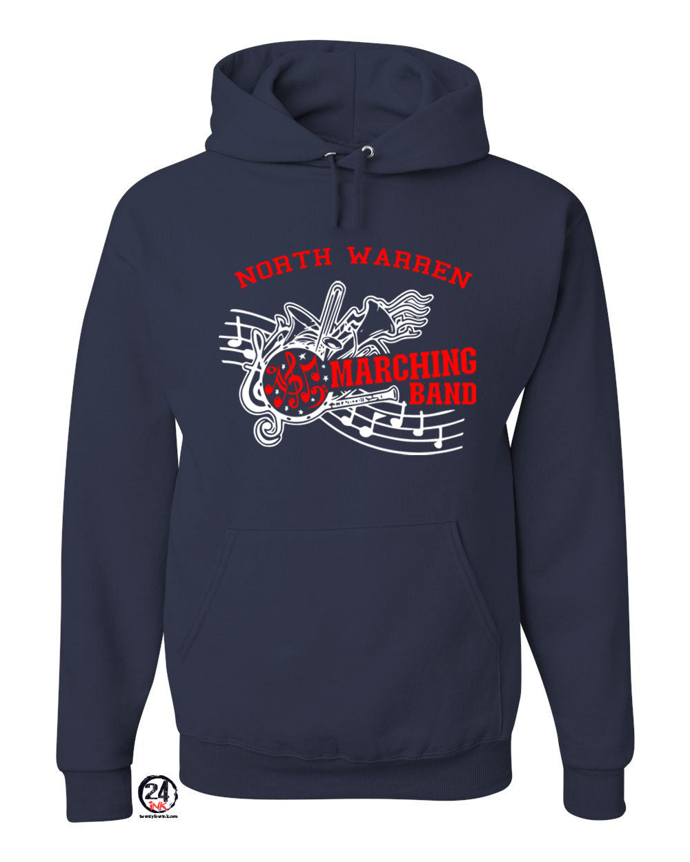 North Warren Band Design 1 Hooded Sweatshirt