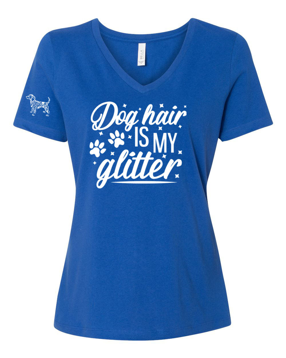 Dog hair is my glitter V-neck T-Shirt
