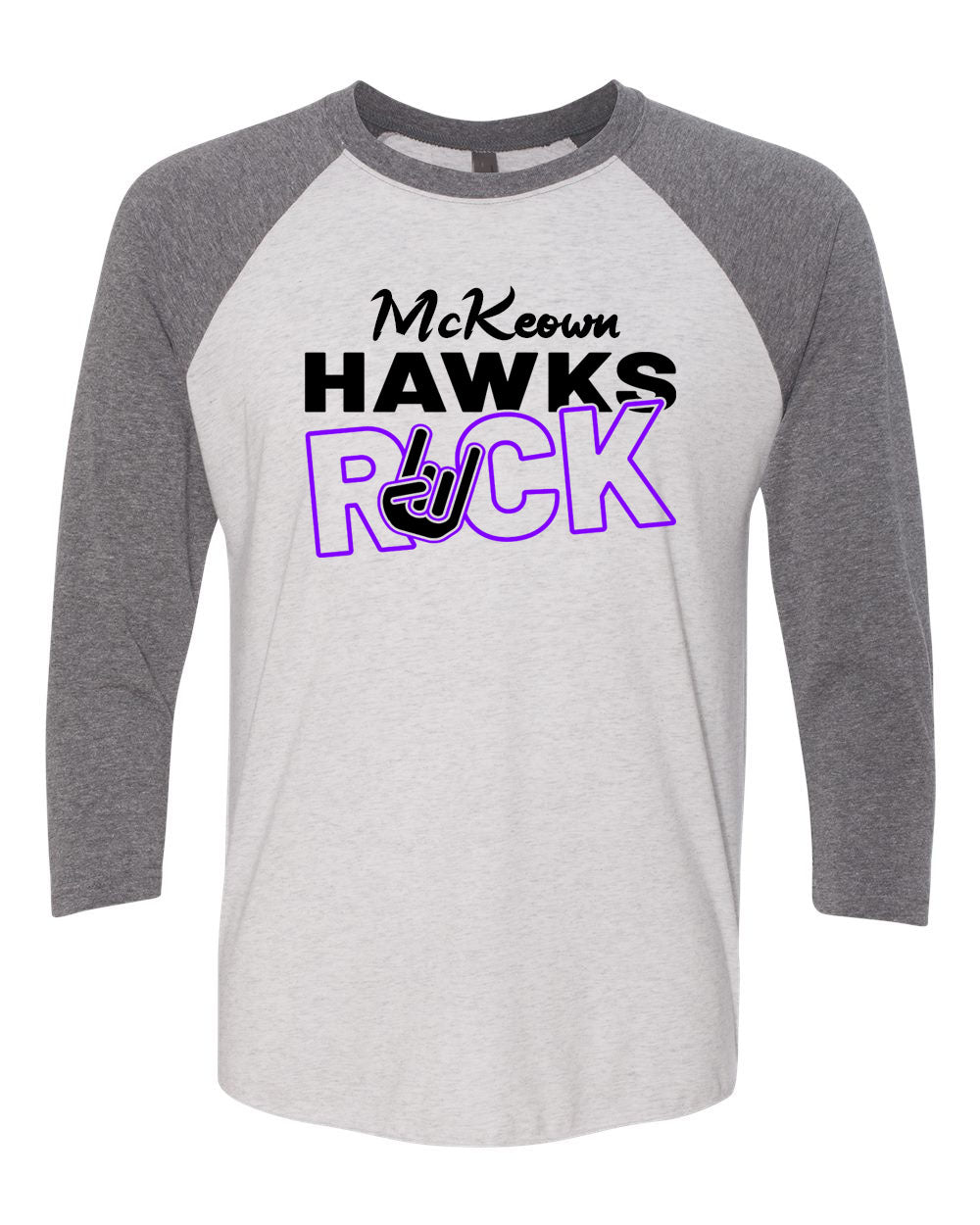 McKeown Hawks Rock Raglan shirt