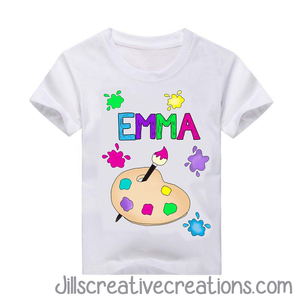 Paint T- Shirt, Art, Smock, School