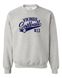 Vikings Softball non hooded sweatshirt