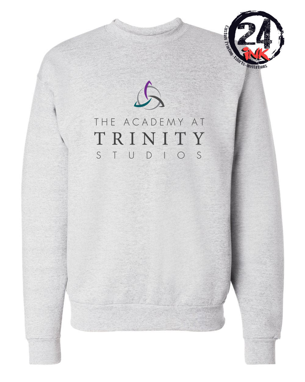 The Academy at Trinity non hooded sweatshirt