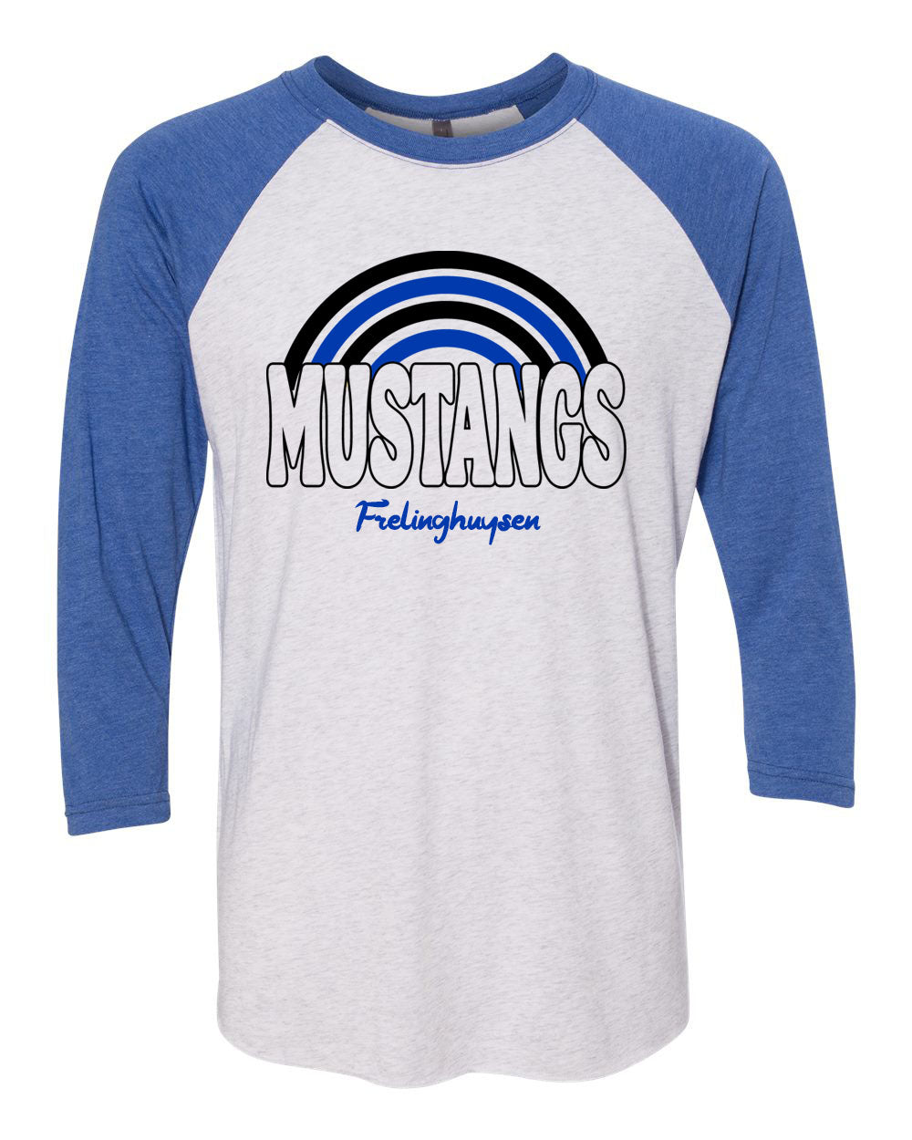 Mustangs Rainbow raglan shirt