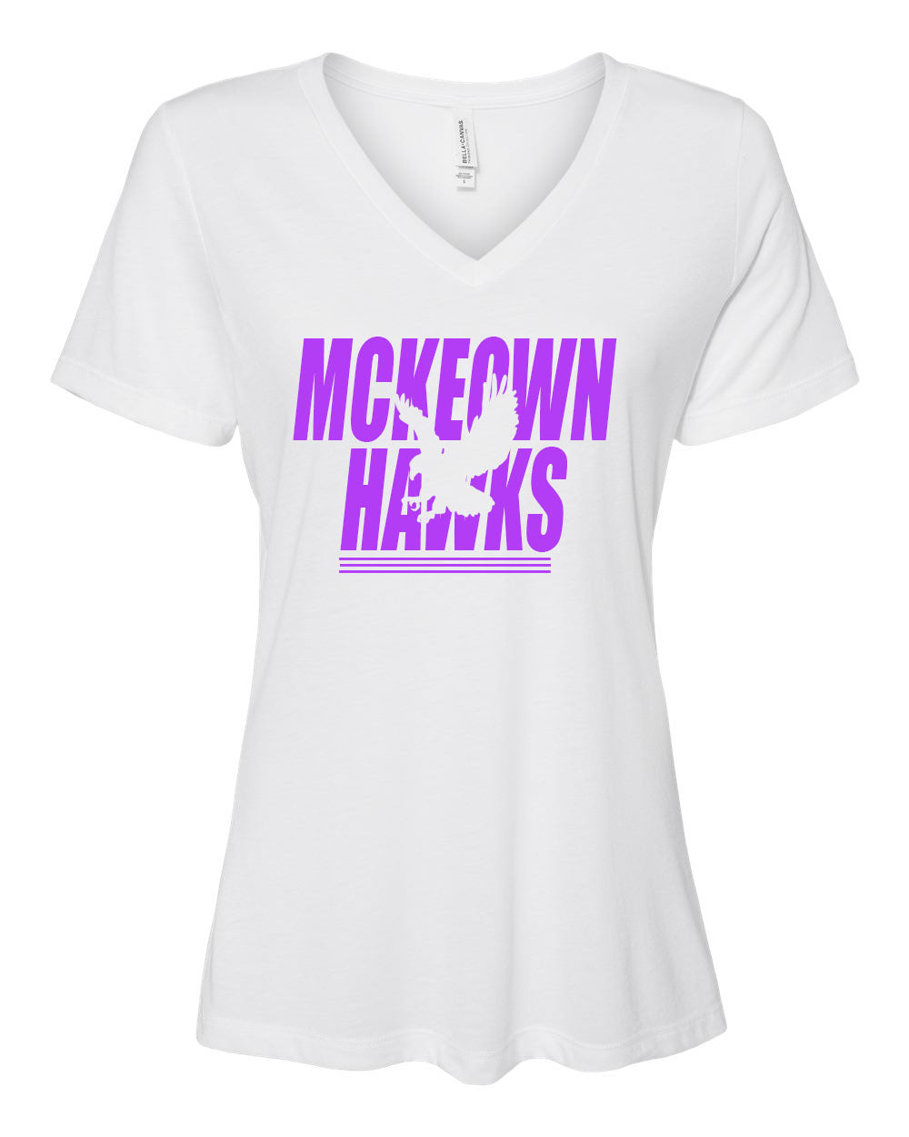 McKeown Hawks V-neck T-Shirt