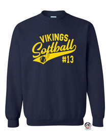 Vikings Softball non hooded sweatshirt