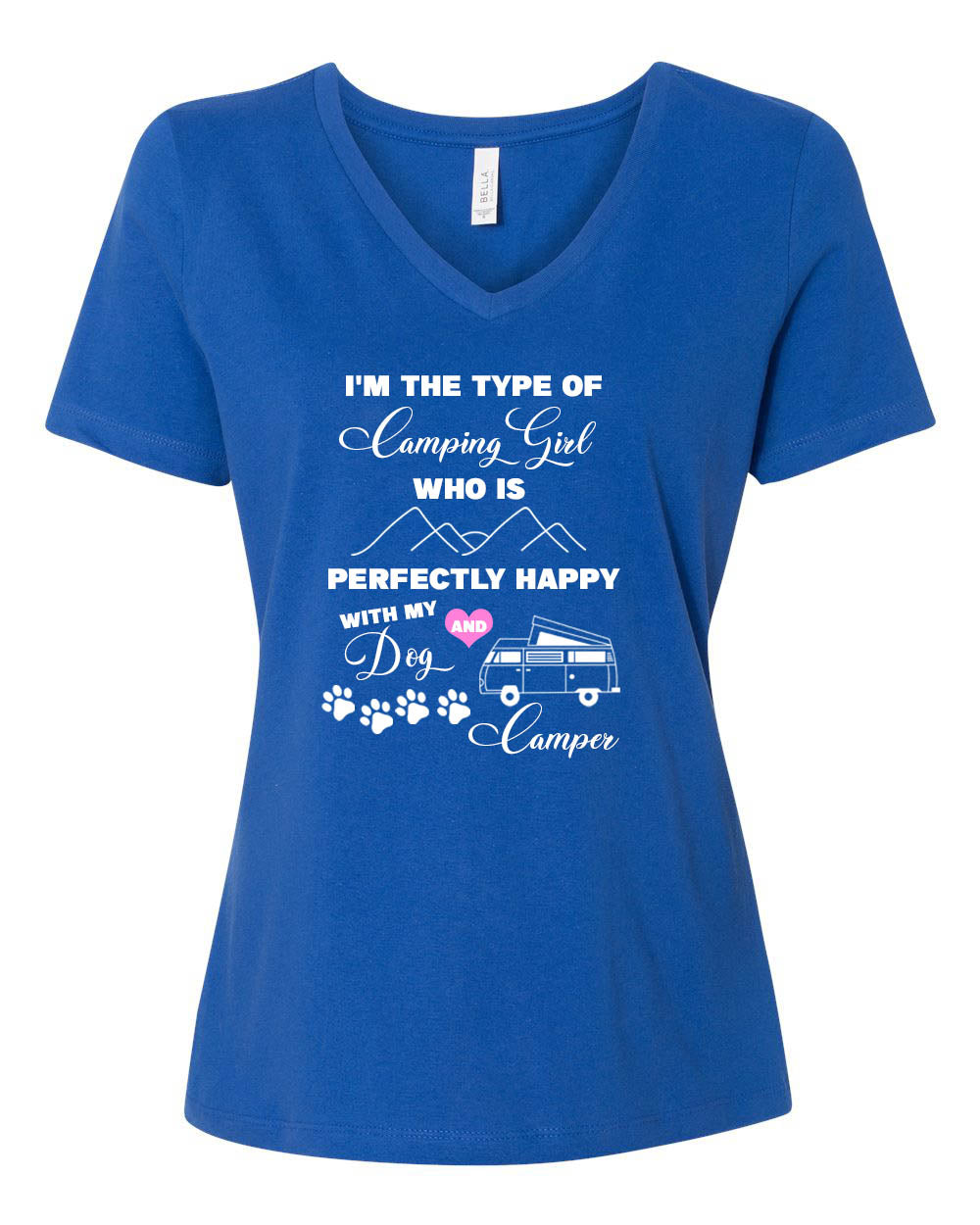 Dogs and Camping v-neck