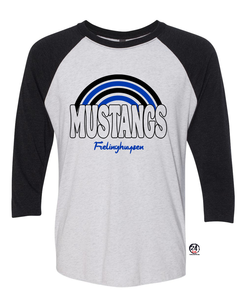 Mustangs Rainbow raglan shirt