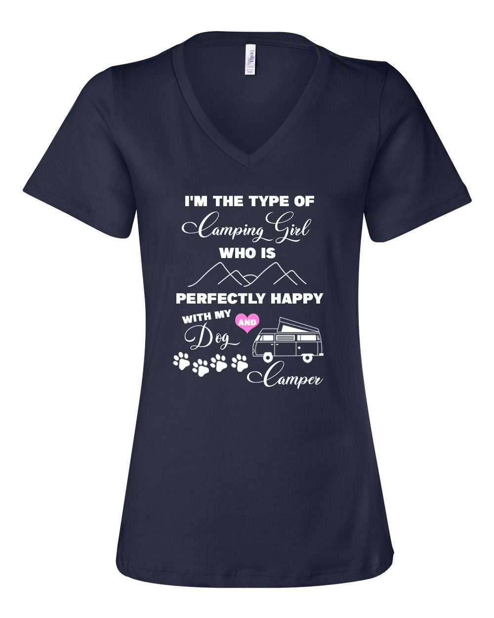 Dogs and Camping v-neck